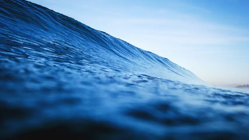 close up of an ocean wave
