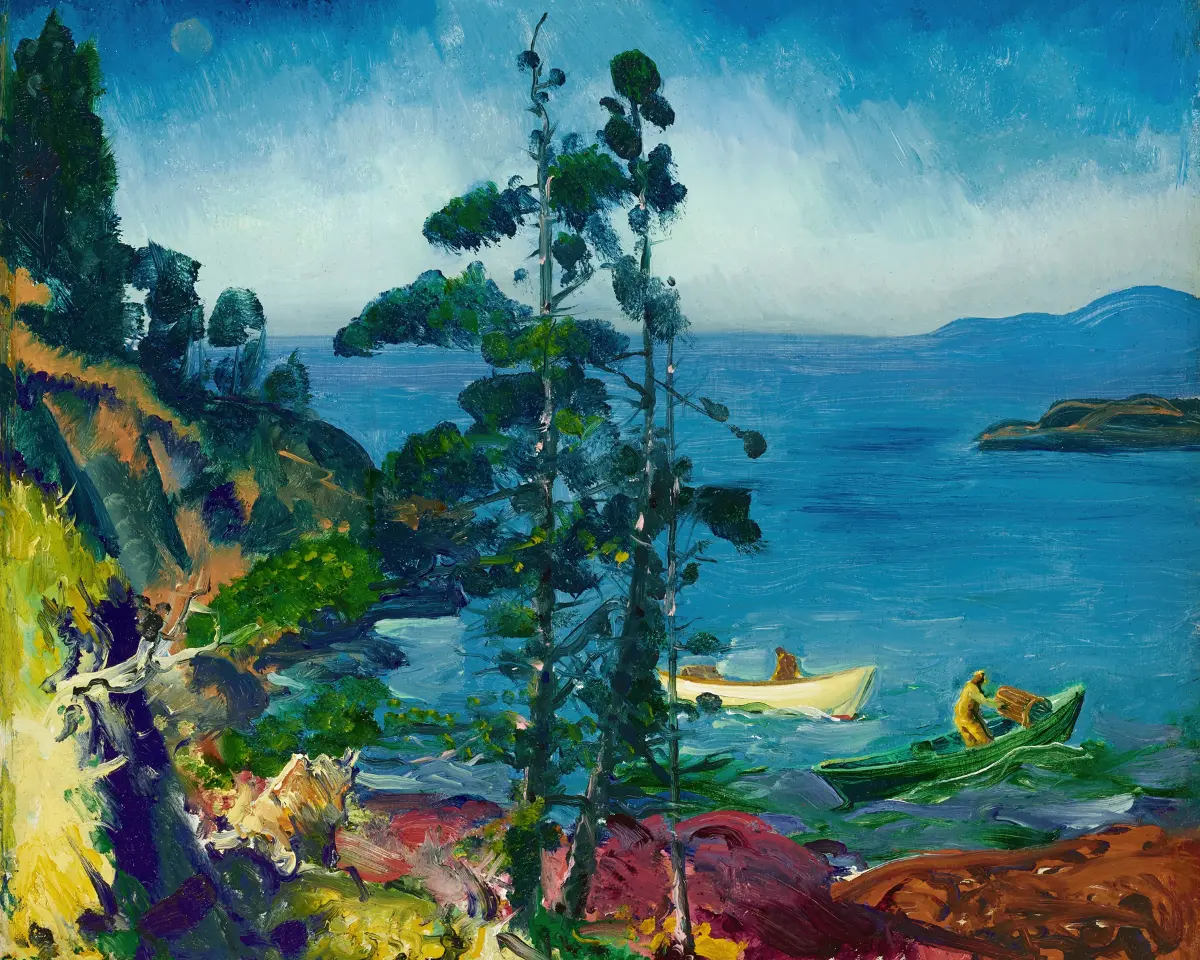 George Wesley Bellows, Evening Blue (Tending the Lobster Traps, Early Morning), 1916