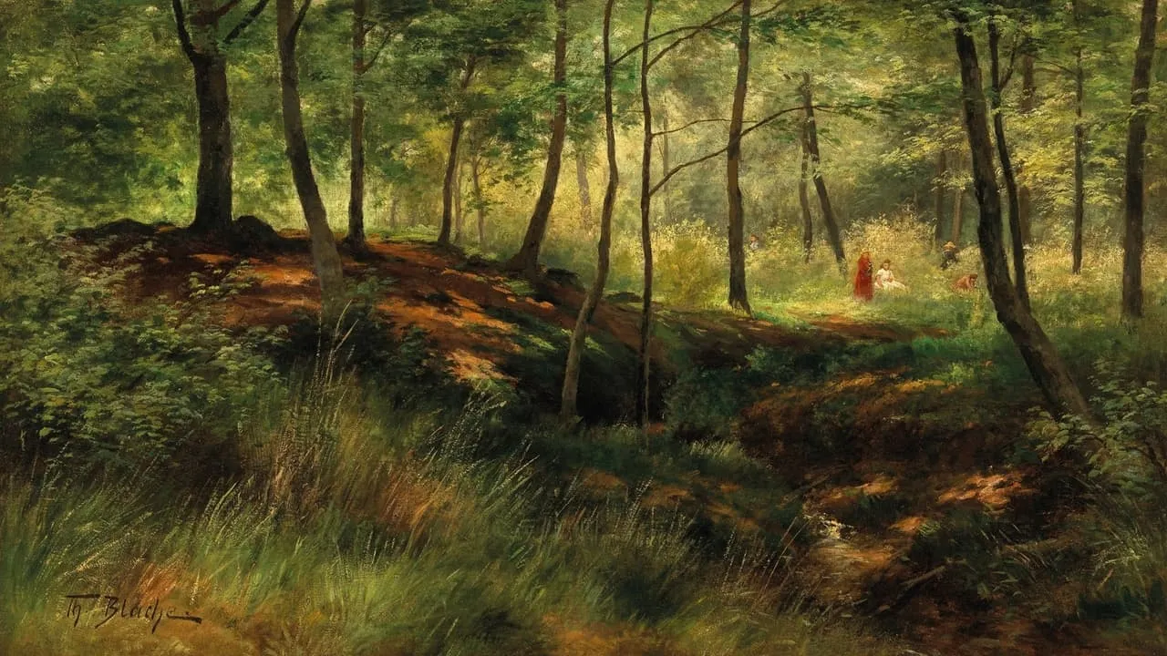 Painting by Alice Pike Barney titled 'The Field'
