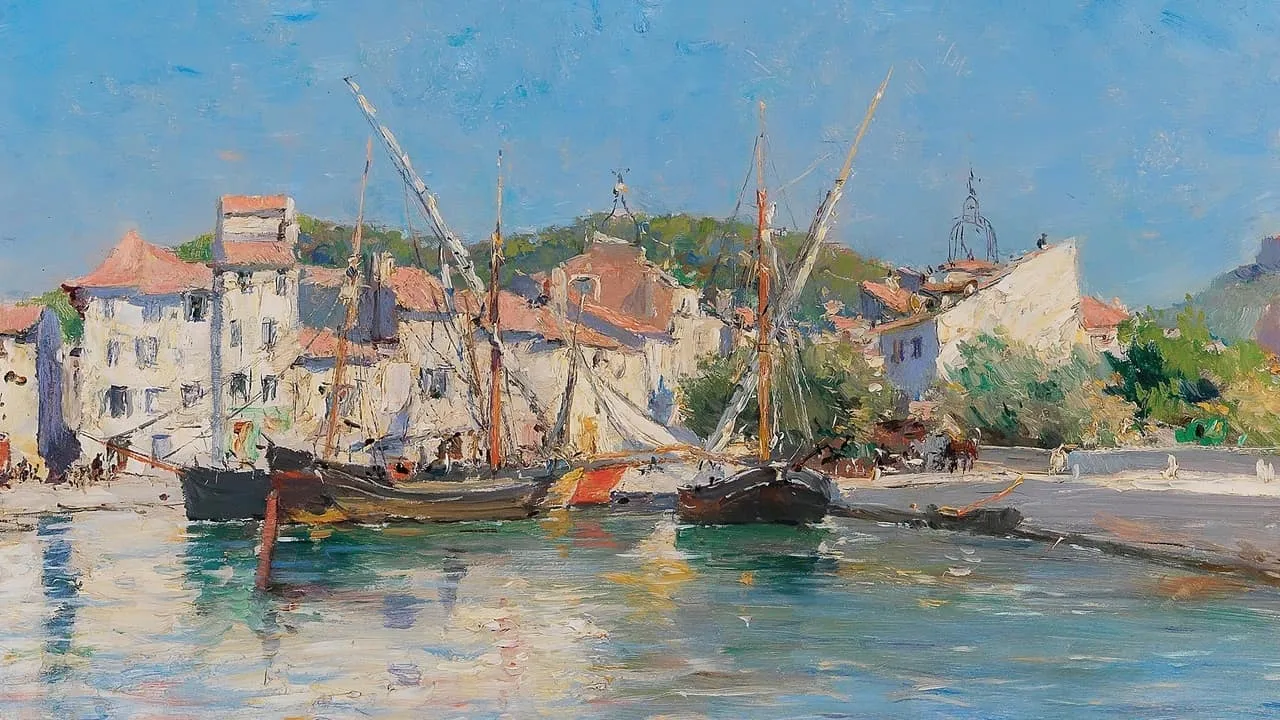 Julien Gustave Gagliardini, The Harbour of Cassis at the Côte d´Azur