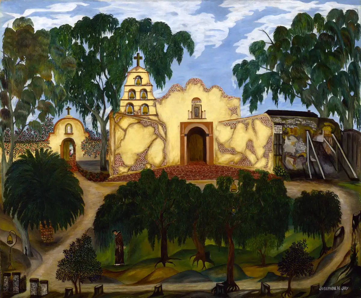 Painting of the San Diego Mission by Josephine Joy