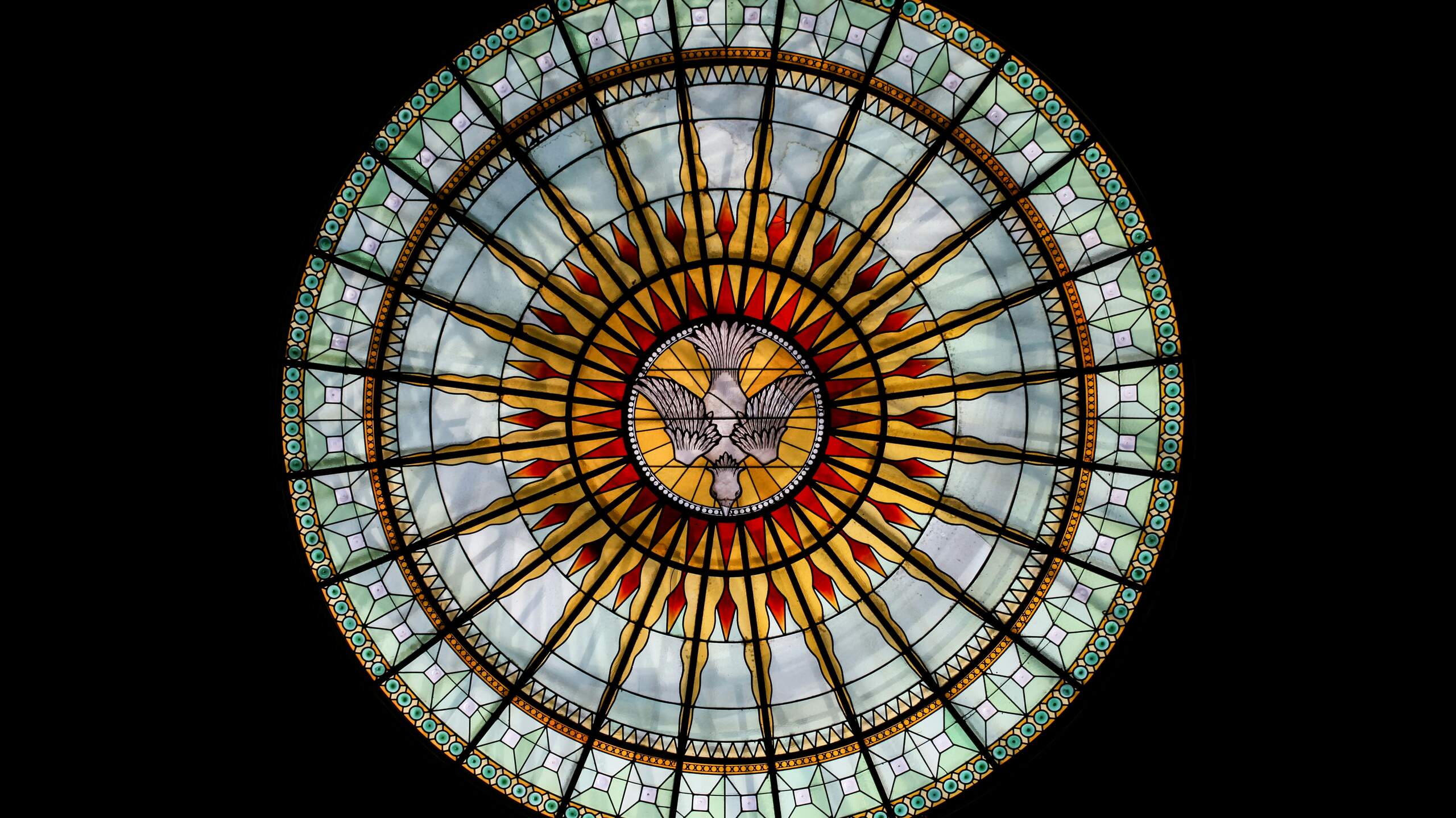 stained glass ceiling